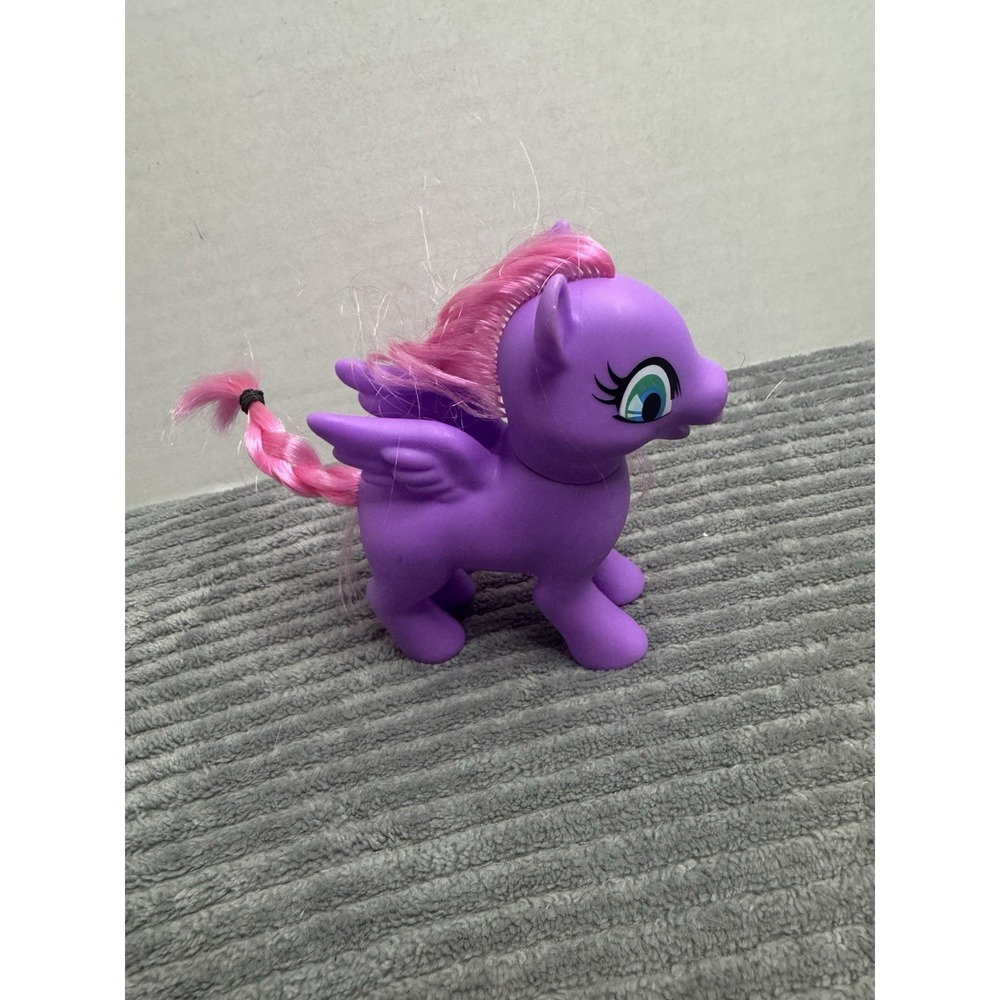 Purple flying pony Greenbriar soft vinyl pink brush able mane and tail 1980 5"